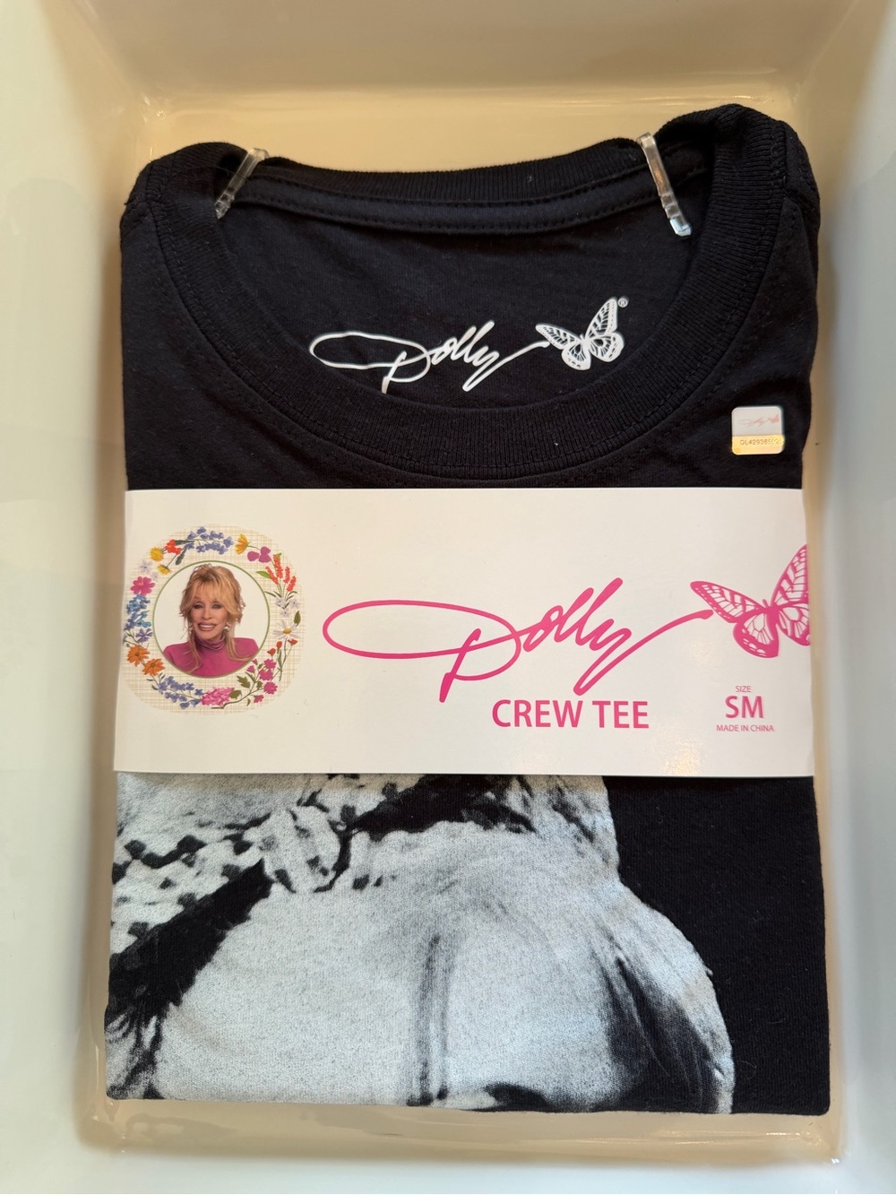Dolly Parton Unisex Size SMALL Black short Sleeve Tee shirt